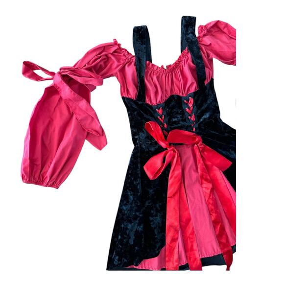 Leg Avenue Women's Vixen Pirate Wench Costume black and red size medium - Picture 8 of 12
